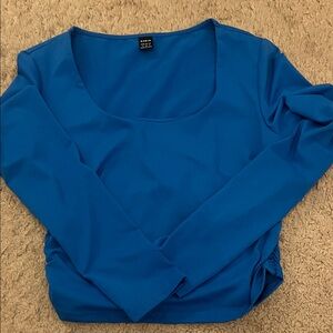 SHEIN Bright Blue Long Sleeve Top